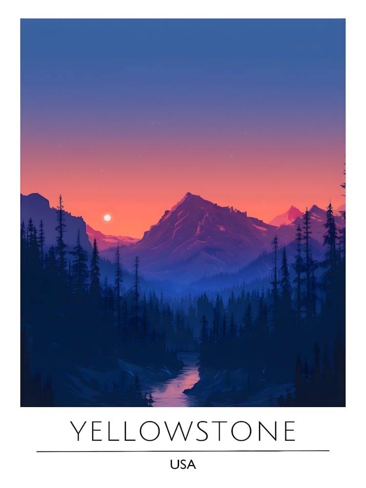 Yellowstone Sunset