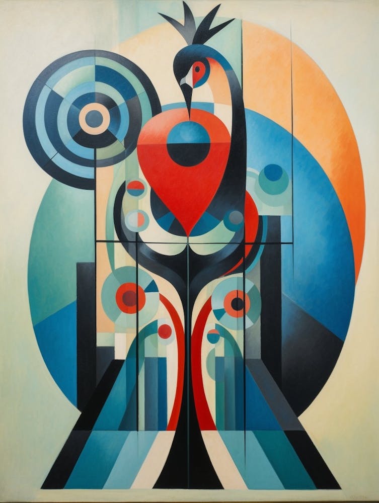 Peacock Abstract Pop Art 1