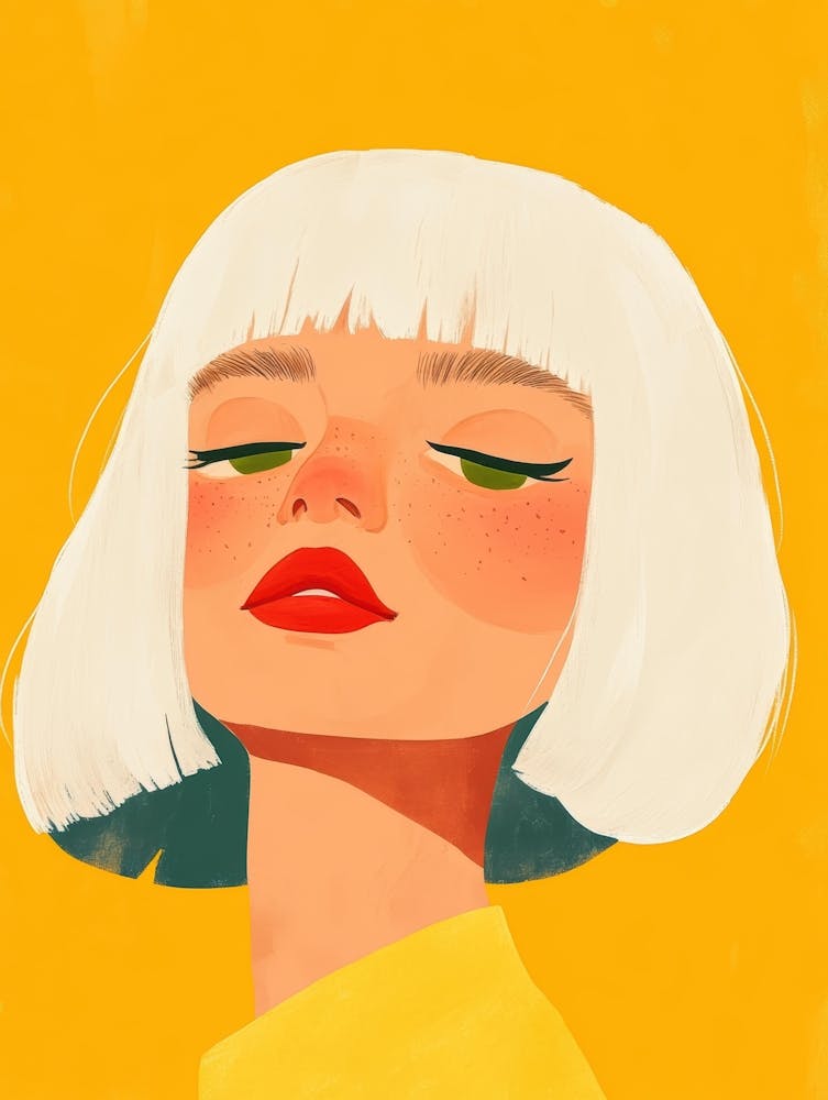 Illustration, Girl, Painting