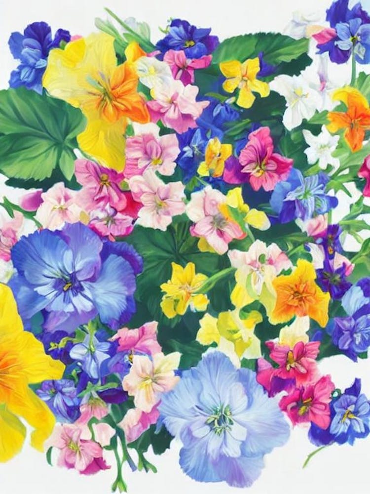 Delphinium Modern Colourful Flower