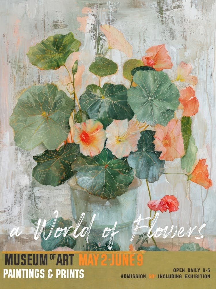 A World Of Flowers, Van Gogh Exhibition Nasturtium 3