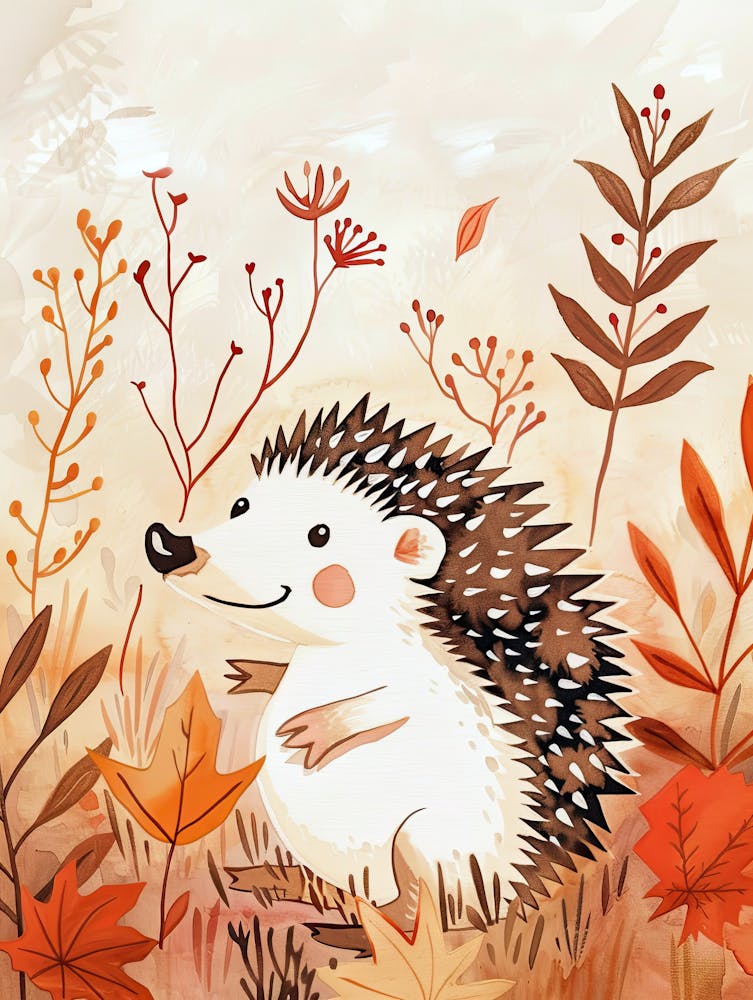 Smiling Spiky Buddy Children Prints & Kids Posters