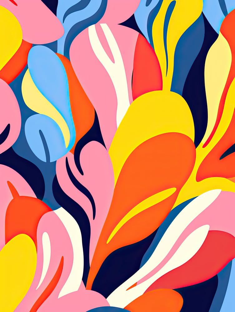 Abstract Painting 65, Inspired by Matisse