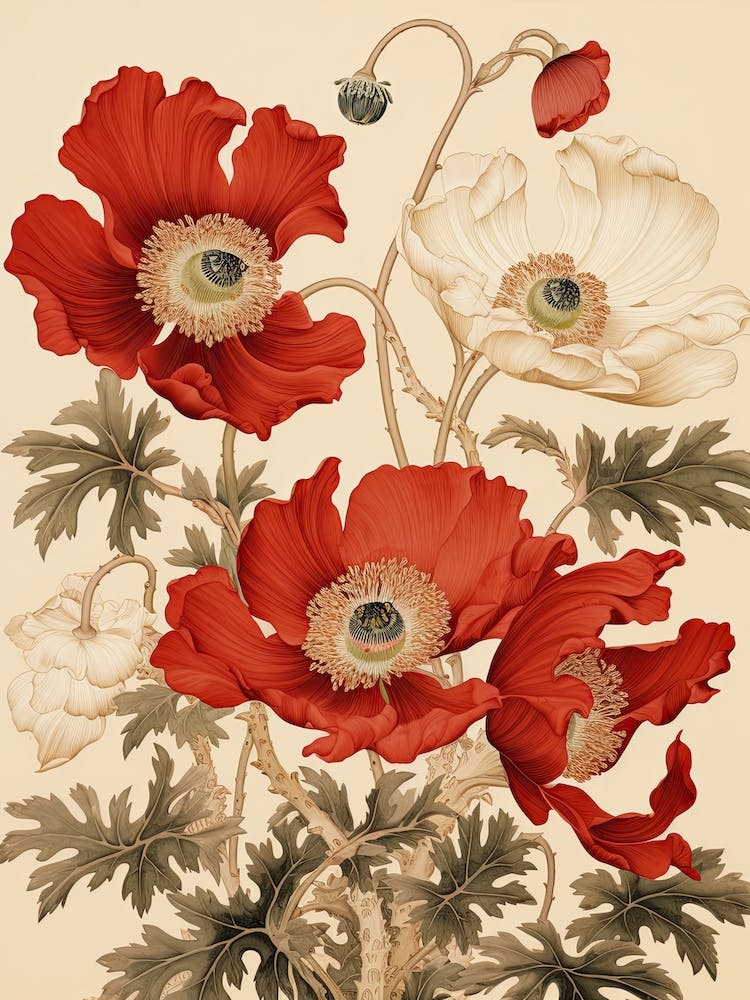 Japanese Anemone Victorian Style 1