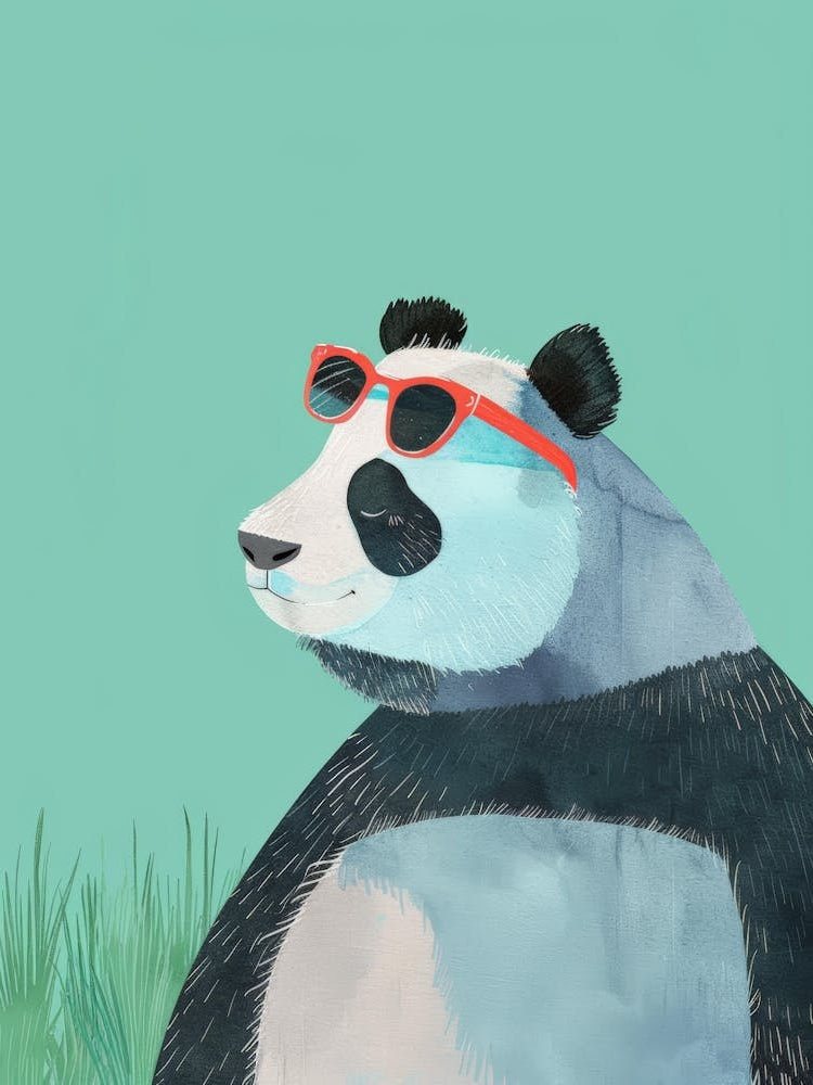 Panda Bear In Sunglasses 2