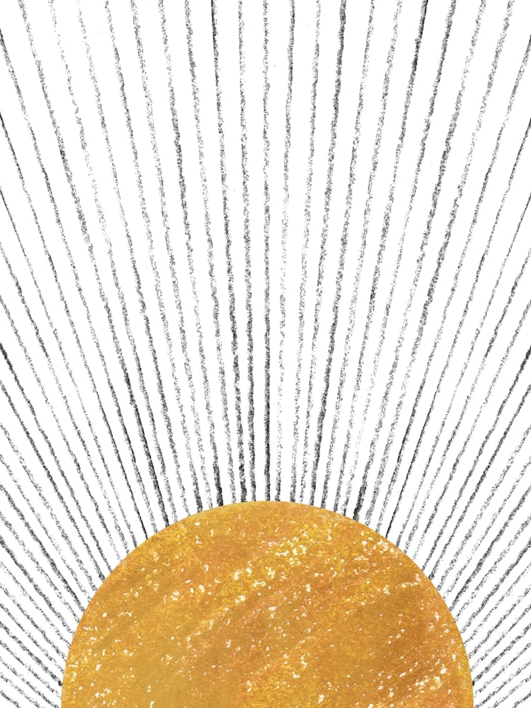 Mustard terracotta Sun Rays