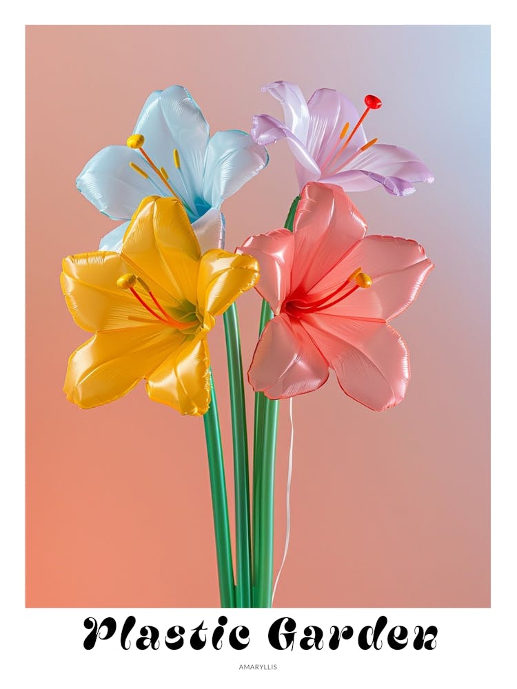 Dreamy Inflatable Flowers Poster Amaryllis 3
