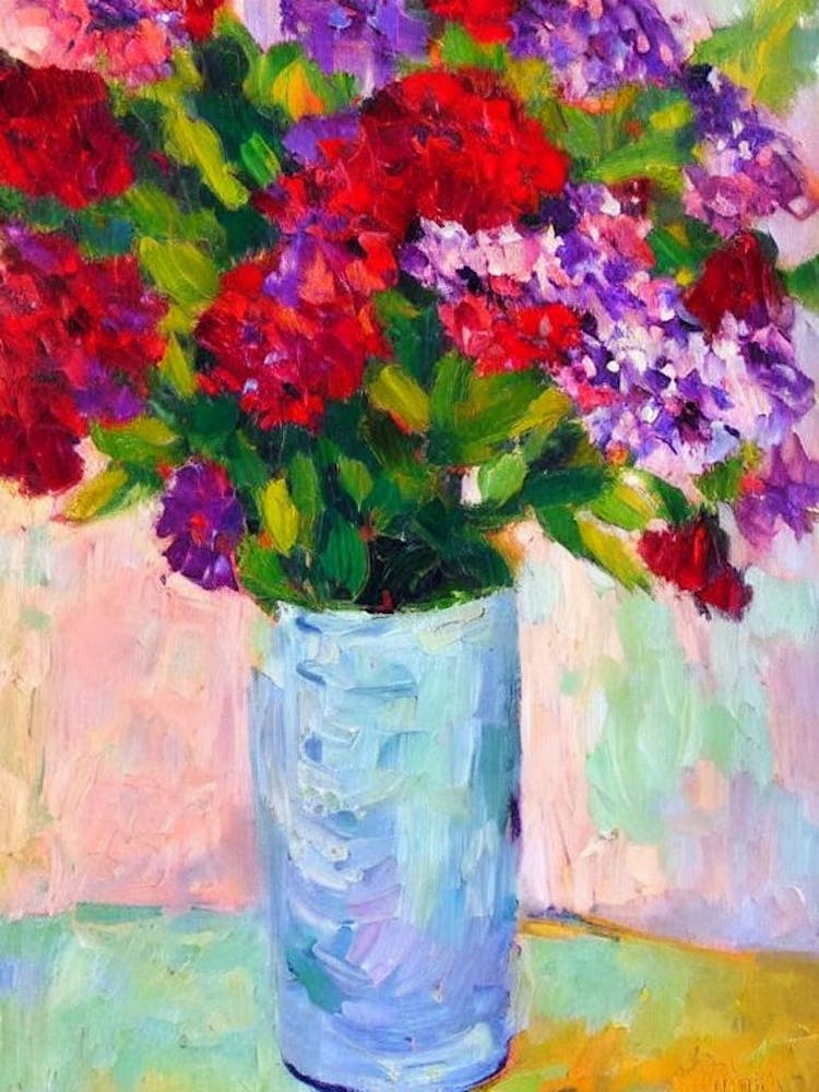 Sweet William Floral Abstract Block Colour 1 Flower