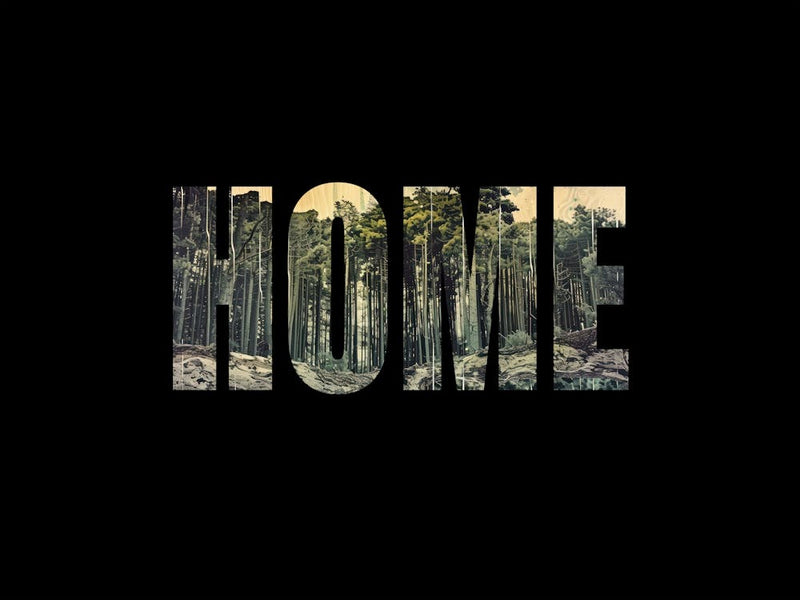 Home Poster Vintage Forest Photo Collage 6