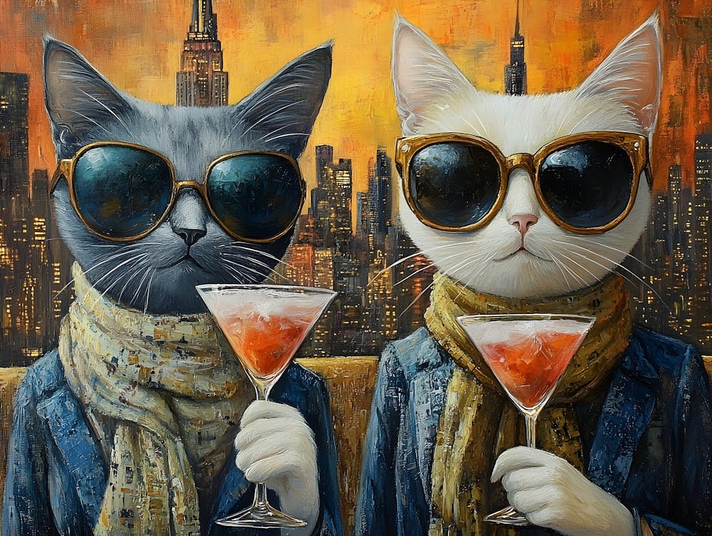 Cats At The Rooftop Bar 1