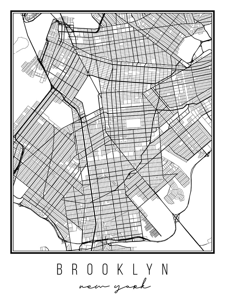 Brooklyn New York Street Map