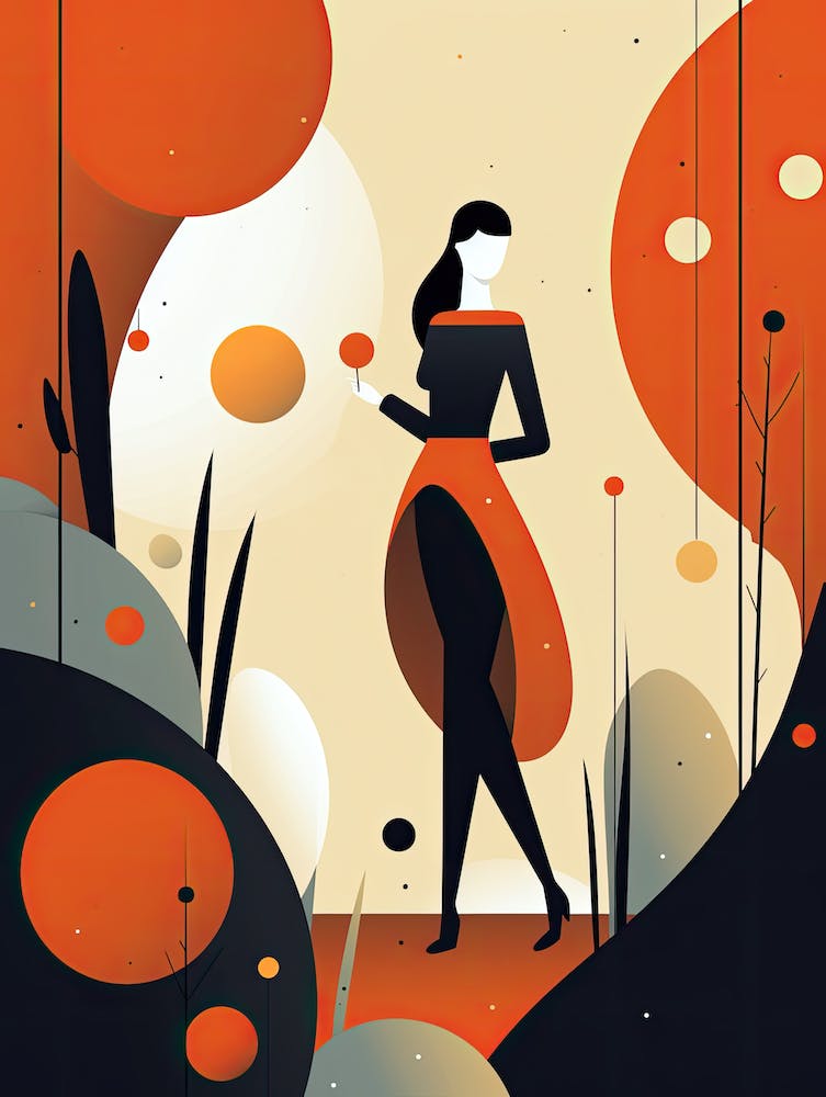 Radiant Whispers: Woman's Soul in Minimalism