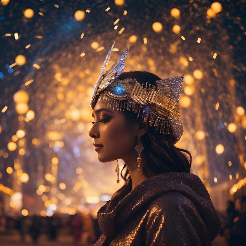 Portrait Of A Woman At Night( pharaoh and ancient Egyptian )