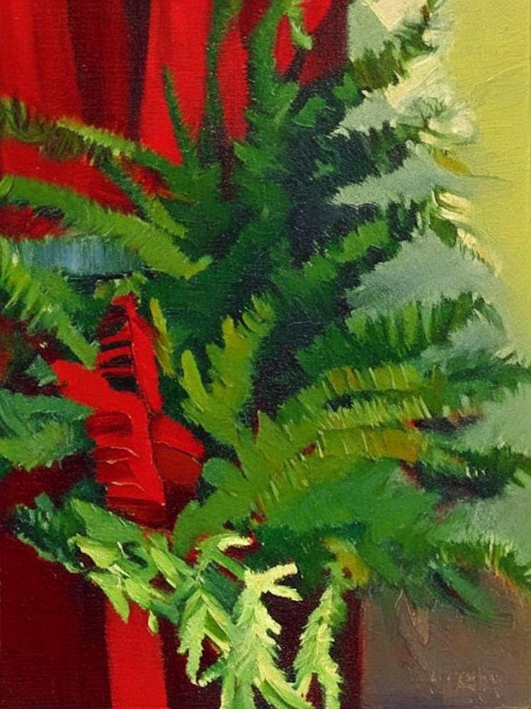 Christmas Fern 1 Cézanne Style
