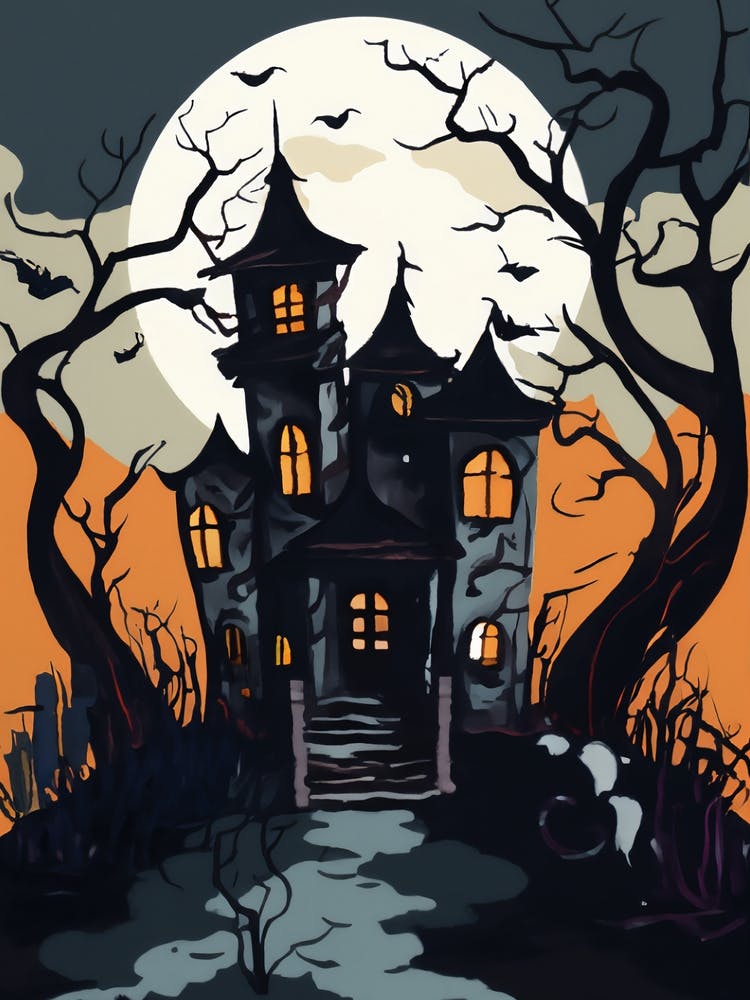 Spooky Haunted House Halloween