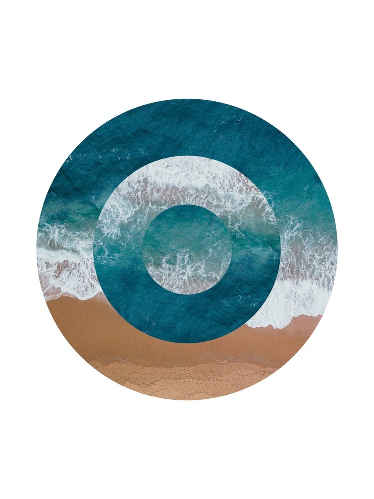 Abstract Circle Beach