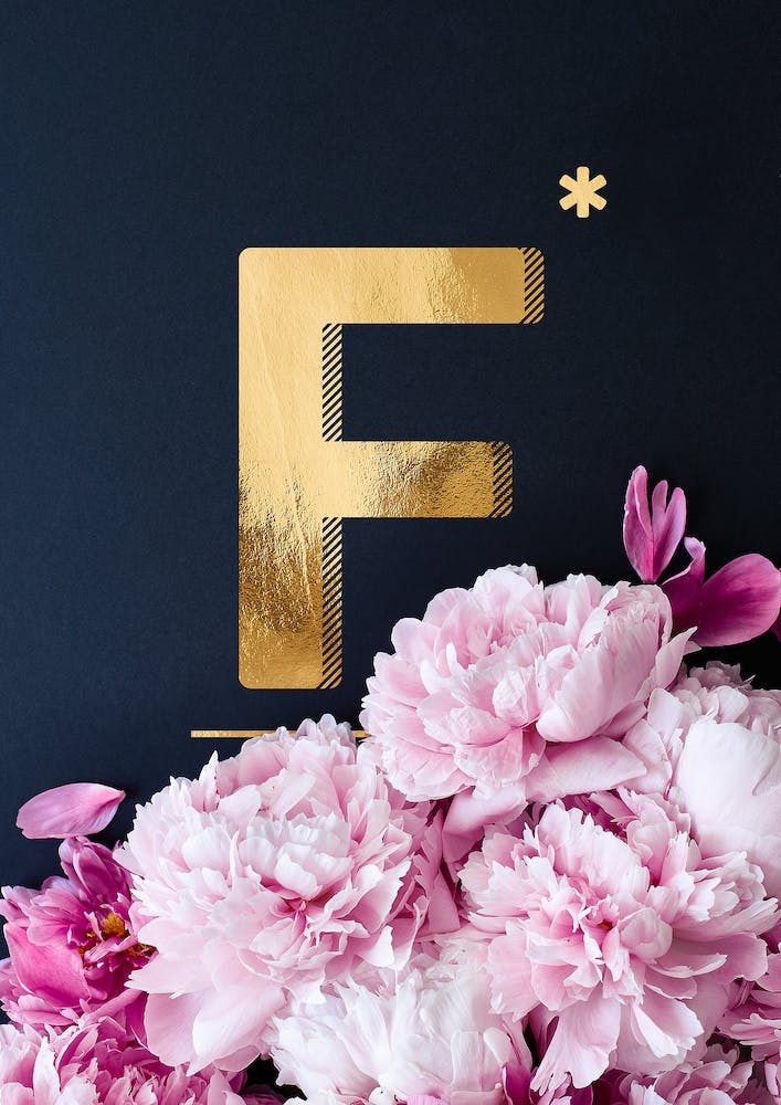 Flower Alphabet F