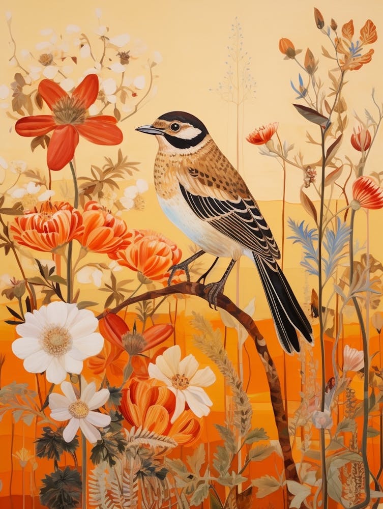 Sparrow 3 Detailed Bird Painting