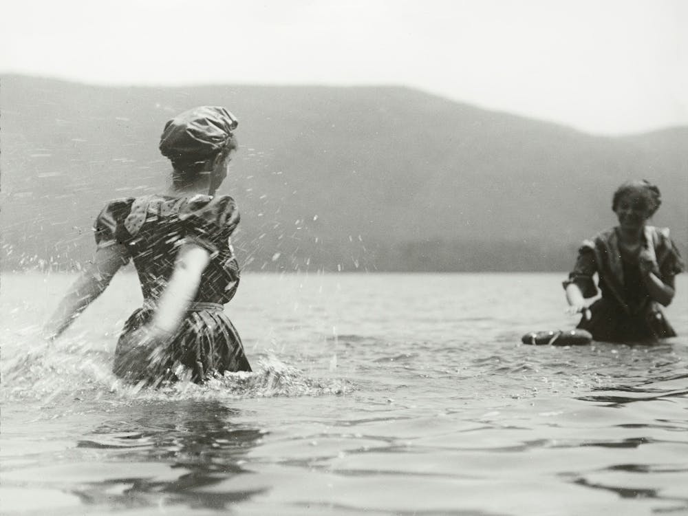 Emmy And Selma, Lake George (1899), Alfred Stieglitz