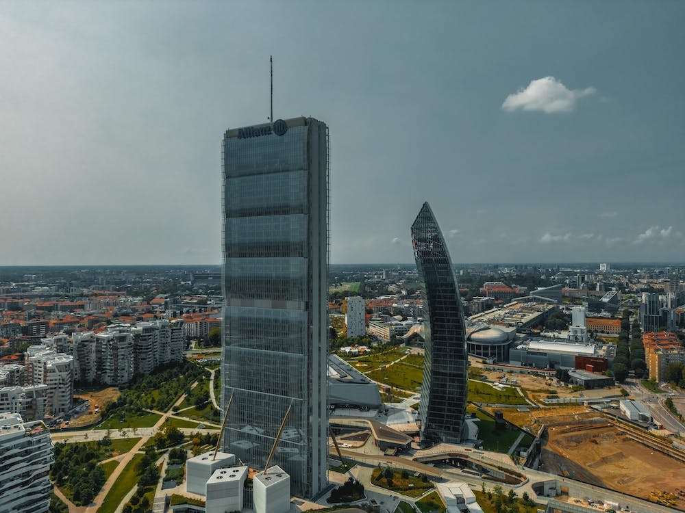 Citylife Milan Aerial view