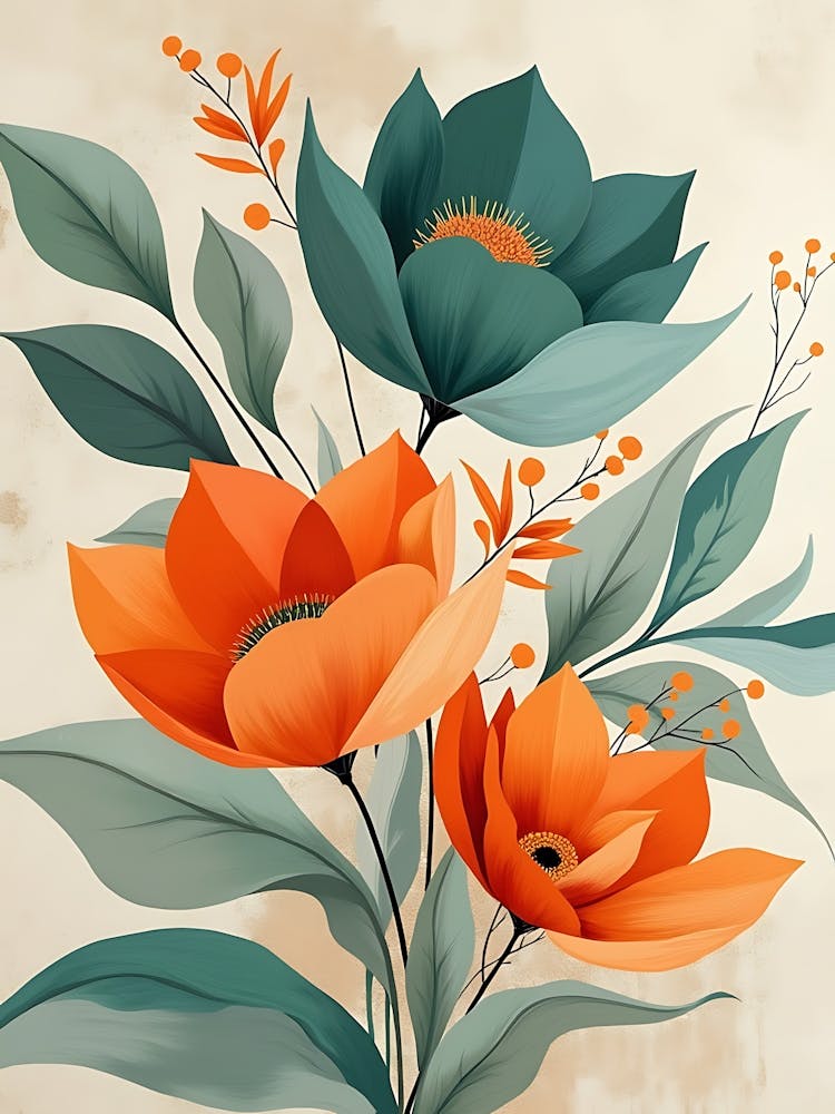 Abstract Floral Painting 1
