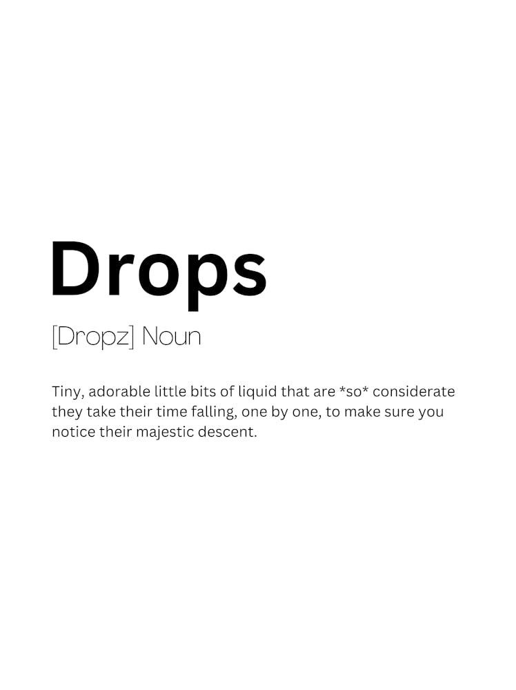Drops Definition Meaning