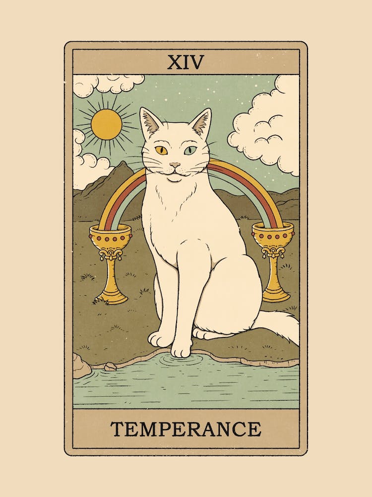 Temperance   Cats Tarot