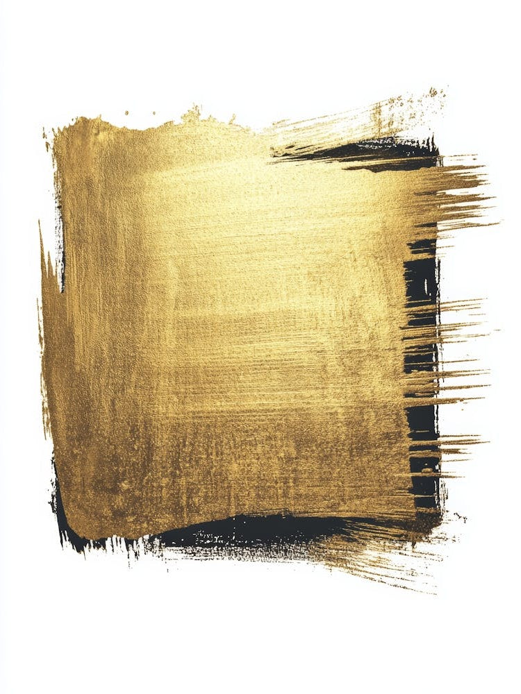 Gold Paint Brush Stroke 2