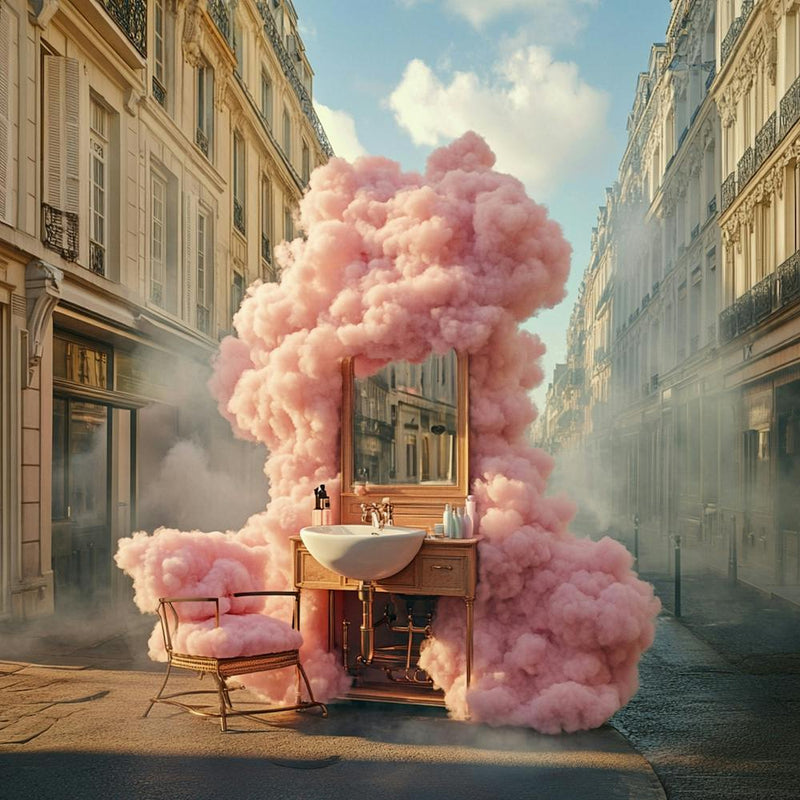 Tingolovin Modern Hairdresser Sink Connected To Armchair Comple smoke