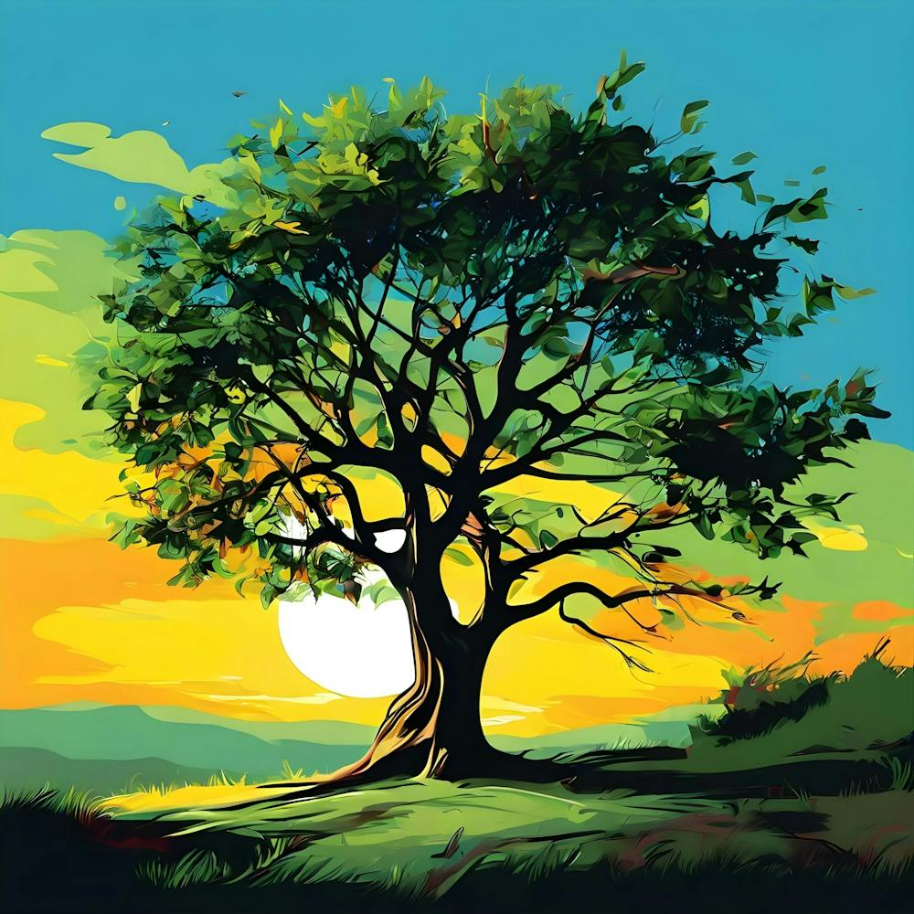 Sunset Tree 4