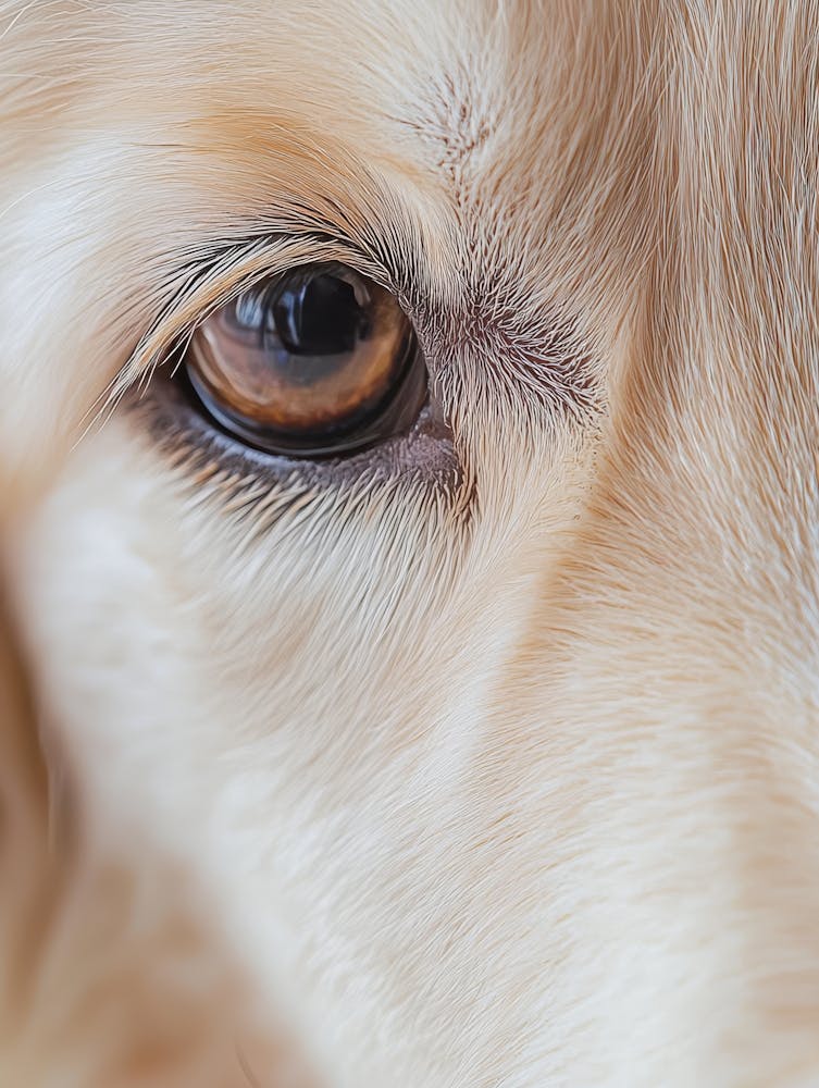 Golden Retriever Eye.Generated AI. 1