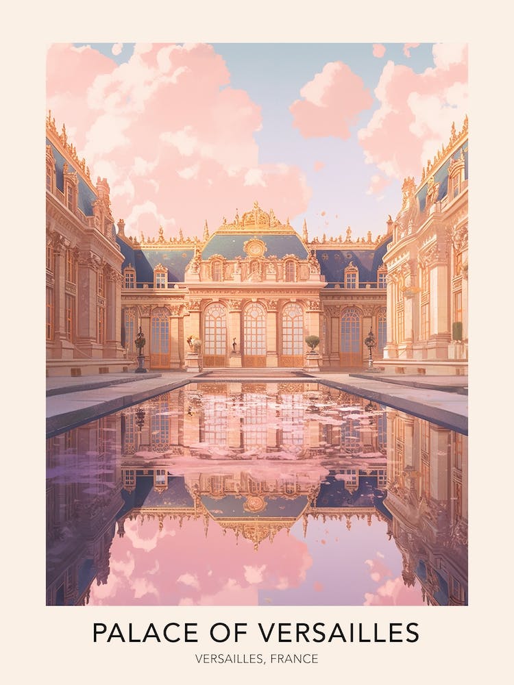 Palace Of Versailles Versailles France 2 Travel Poster