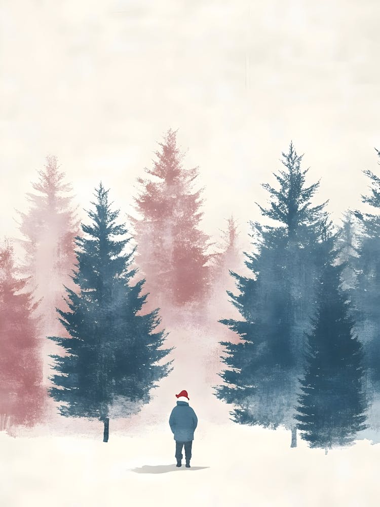 Santa In The Forest