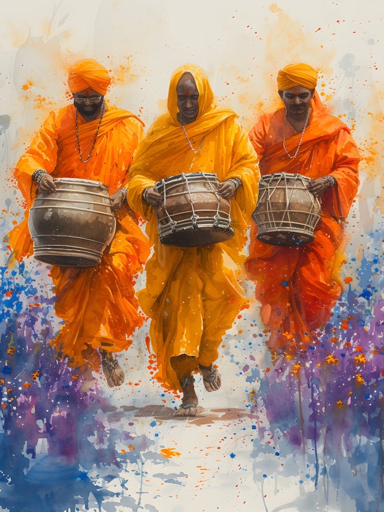 Three Indian Drummers