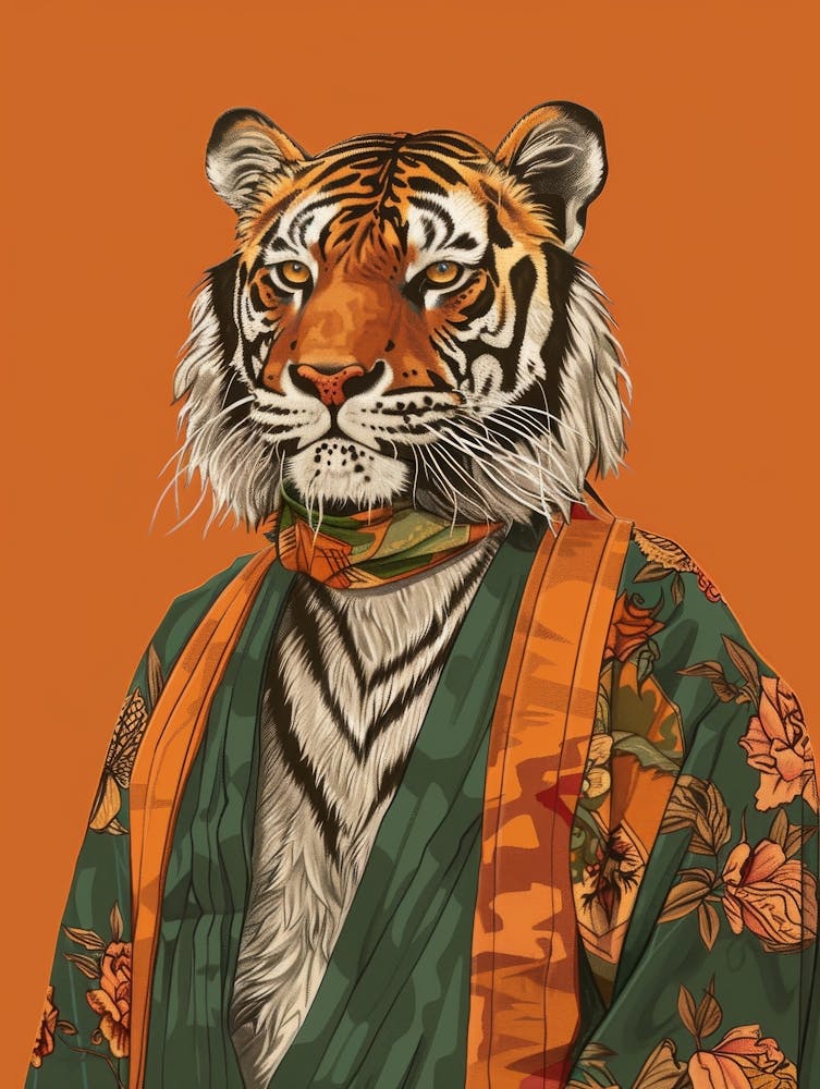 Tiger In Kimono