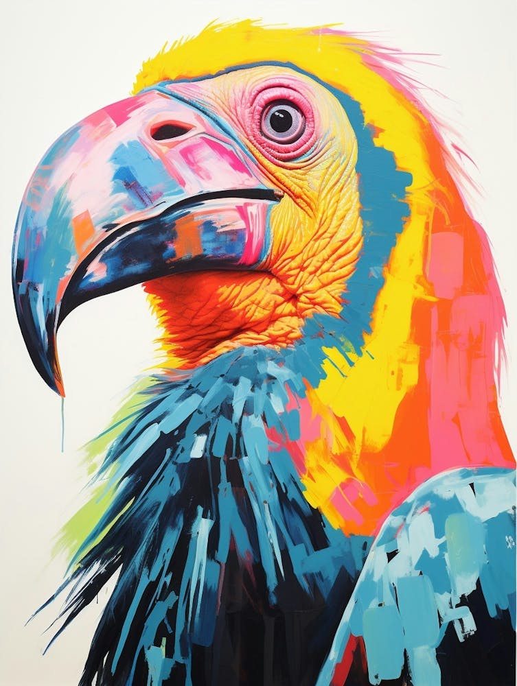 Colourful Bird Painting California Condor 2