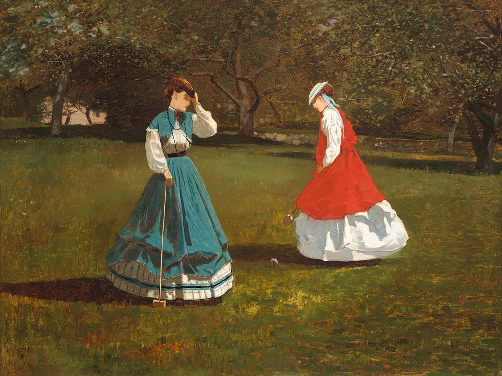 A Game Of Croquet (1866), Winslow Homer