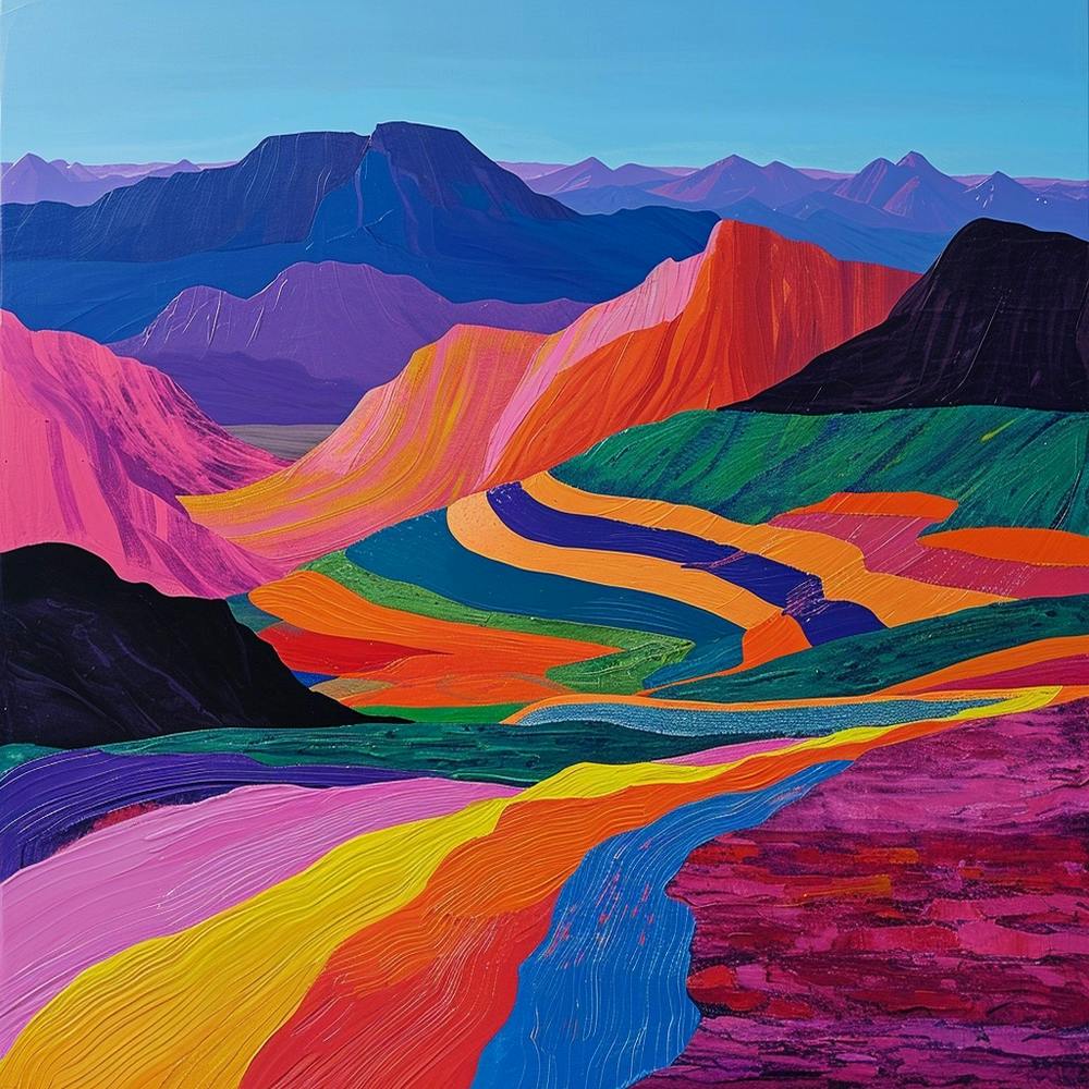 Colourful Abstract Zhangye National Park China 3