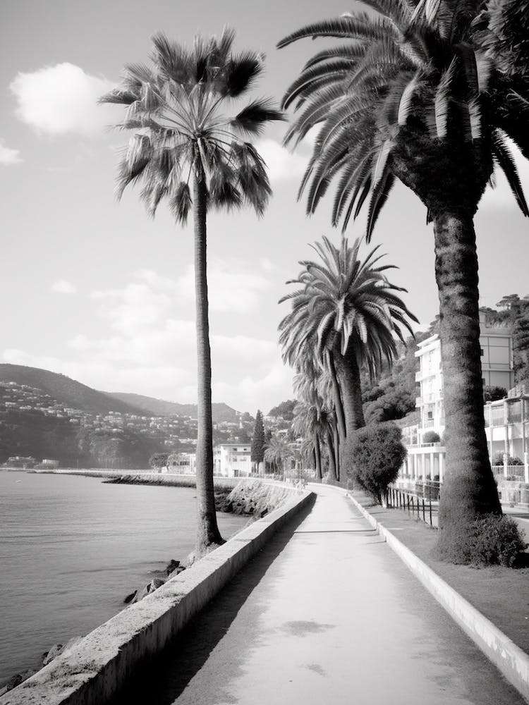 Santa Margherita Ligure, Italy, Black And White Photography 3