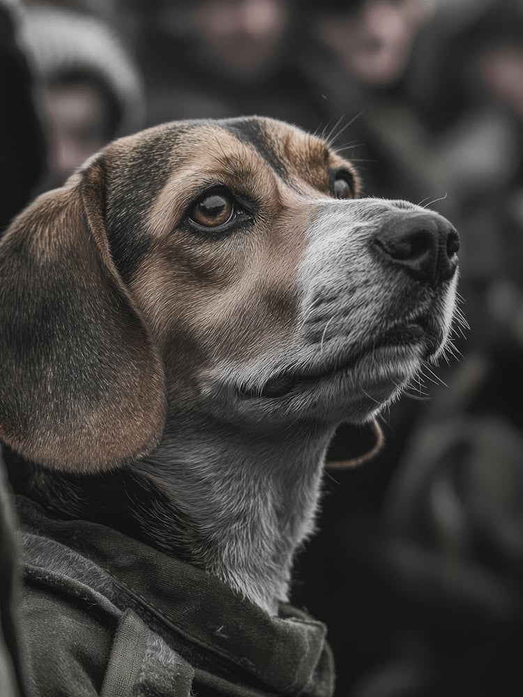 Beagle Dog.Generated AI. Wall 1