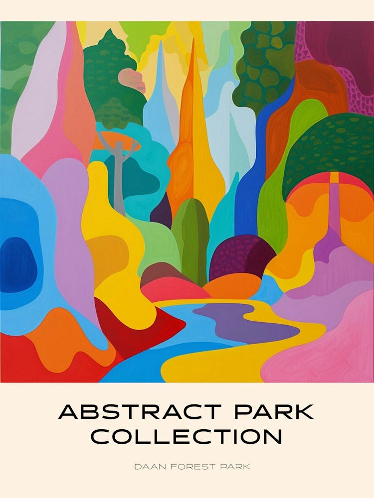 Abstraktes Park-Kollektion Poster Daan Forest Park Taipei 1