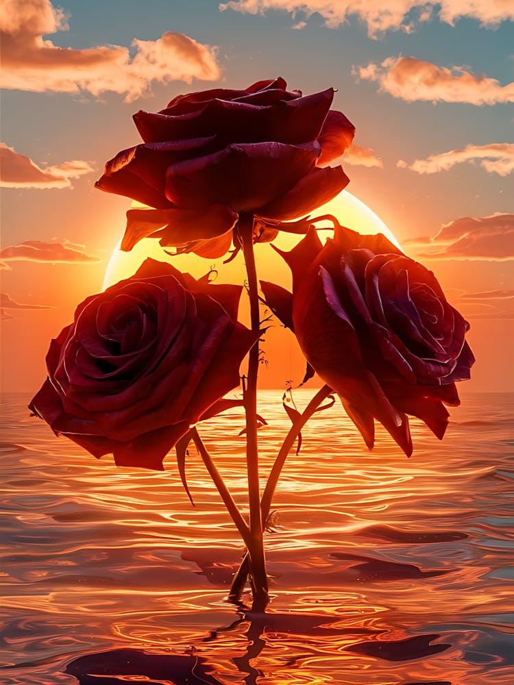 Sunset Roses