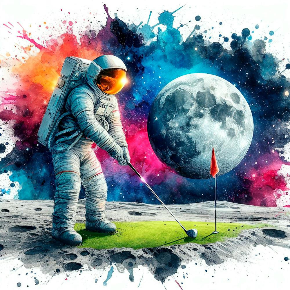 Golf On The Moon