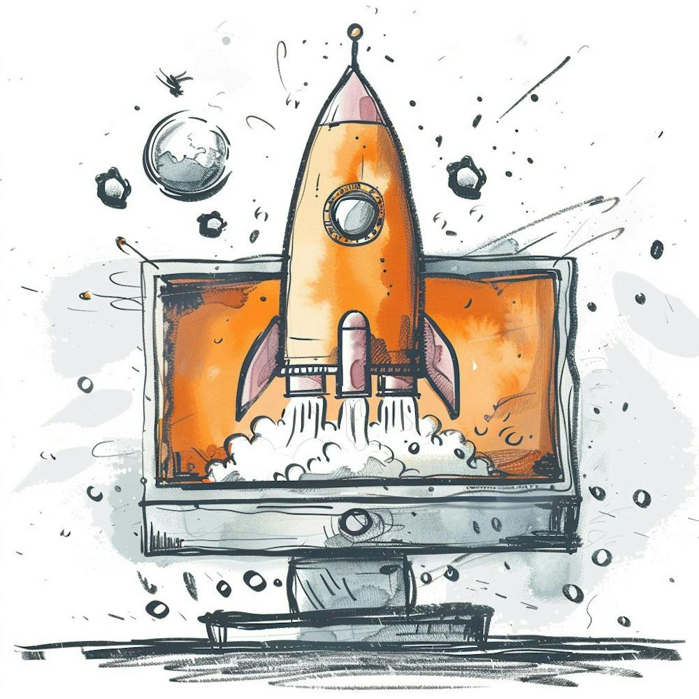 Illustration Of A Rocket
