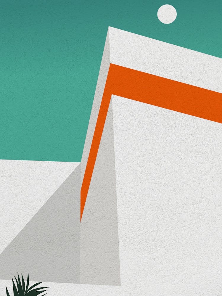 Minimal art Back of building