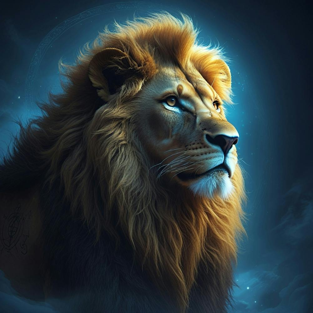 Lion In The Night Sky