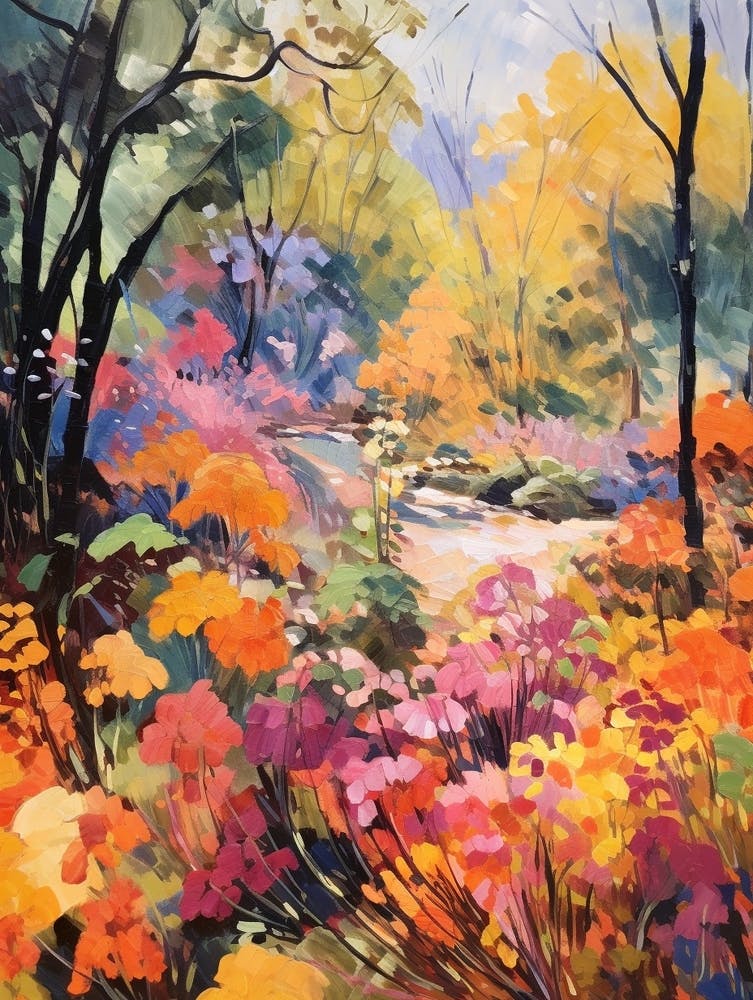 Autumn Gardens Painting Descanso Gardens 3