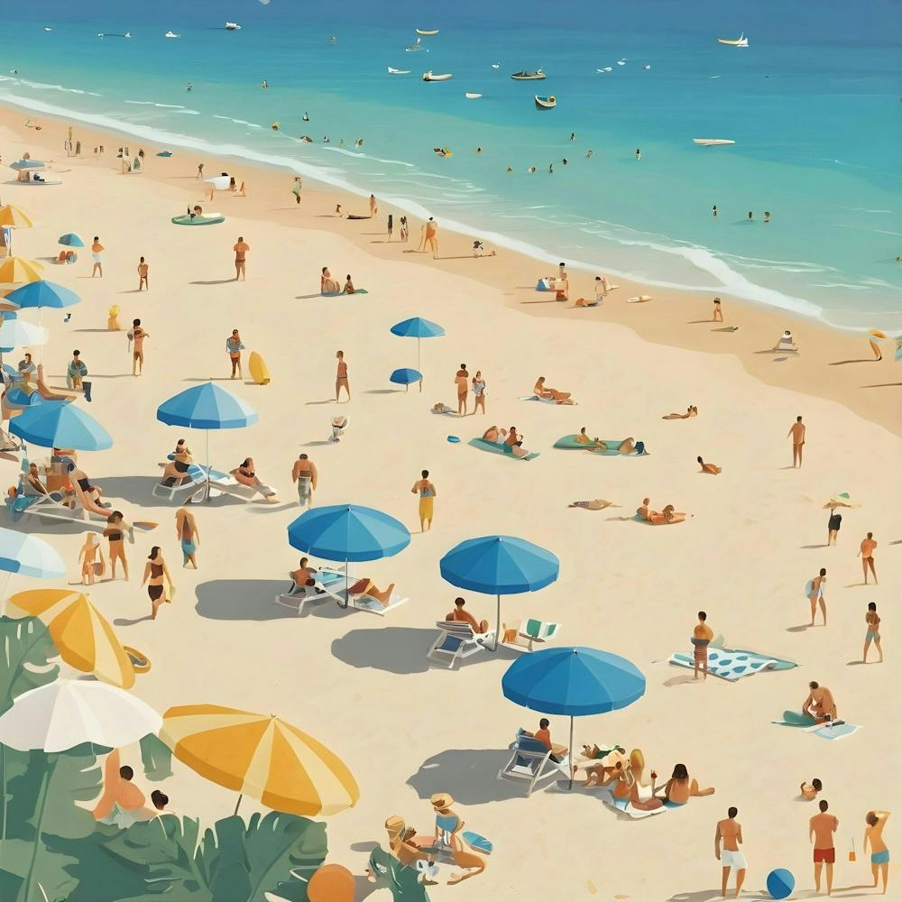 People On The Beach