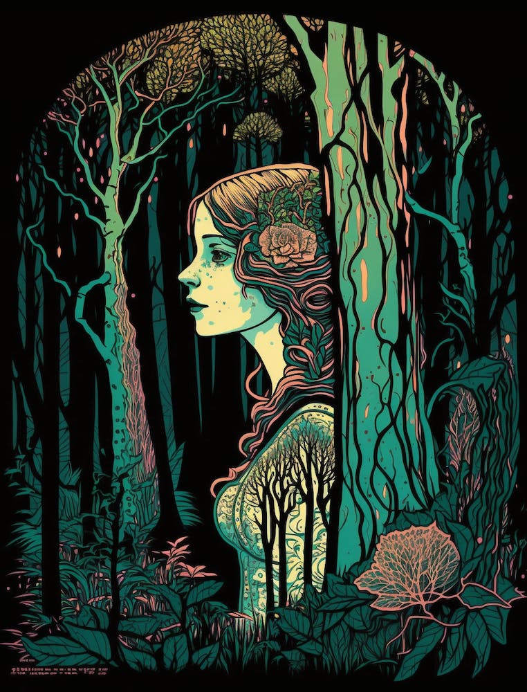 Girl In The Forest 2