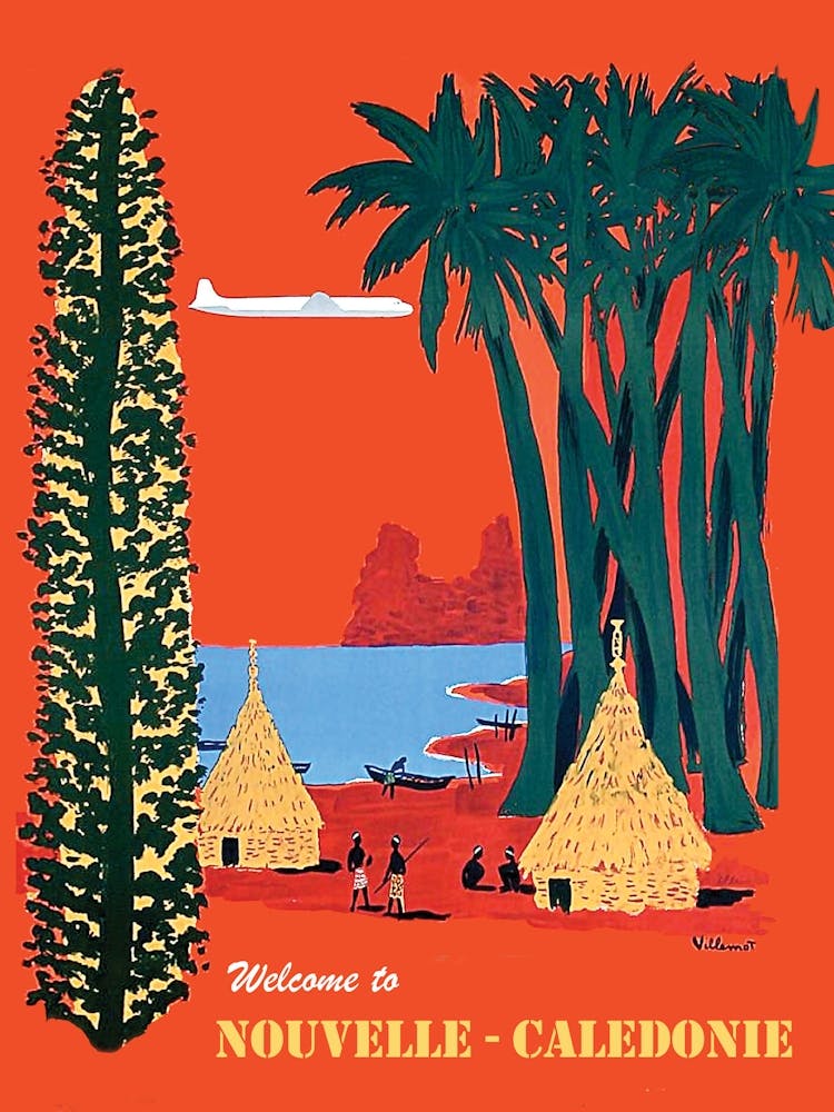 New Caledonia, Small Village On The Coast, France